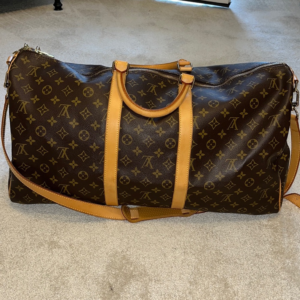 LOUIS VUITTON Bandouliere Keepall 55 Travel Bag MB0071